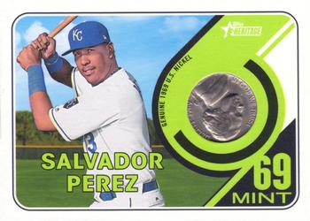 2018 Topps Heritage - 1969 Mint Nickel Relics #69MINT-SP Salvador Perez Front