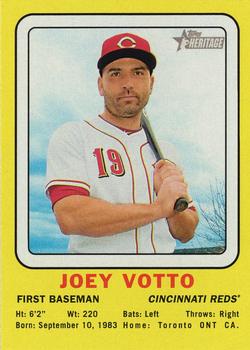 2018 Topps Heritage - 1969 Collector Cards #69CC-JV Joey Votto Front