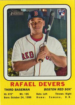 2018 Topps Heritage - 1969 Collector Cards #69CC-RD Rafael Devers Front