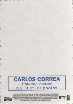 2018 Topps Heritage - 1969 Topps Deckle #3 Carlos Correa Back