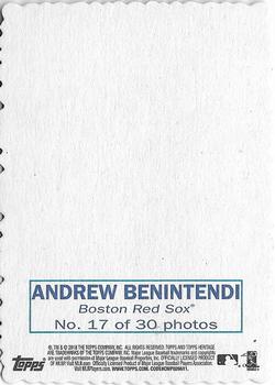 2018 Topps Heritage - 1969 Topps Deckle #17 Andrew Benintendi Back