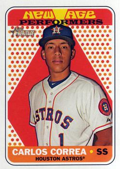 2018 Topps Heritage - New Age Performers #NAP-4 Carlos Correa Front