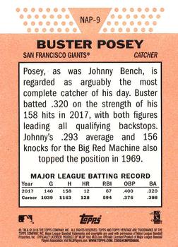 2018 Topps Heritage - New Age Performers #NAP-9 Buster Posey Back