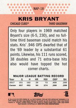 2018 Topps Heritage - New Age Performers #NAP-18 Kris Bryant Back