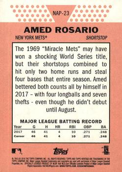 2018 Topps Heritage - New Age Performers #NAP-23 Amed Rosario Back