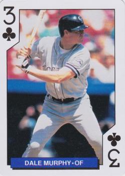 1993 Bicycle Colorado Rockies Playing Cards #3♣ Dale Murphy Front
