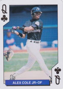 1993 Bicycle Colorado Rockies Playing Cards #Q♣ Alex Cole Front