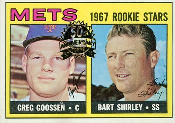 2016 Topps Heritage - 50th Anniversary Buybacks #287 Mets 1967 Rookie Stars (Greg Goossen / Bart Shirley) Front
