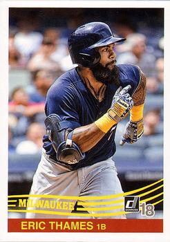 2018 Donruss - Blank Back #NNO Eric Thames Front