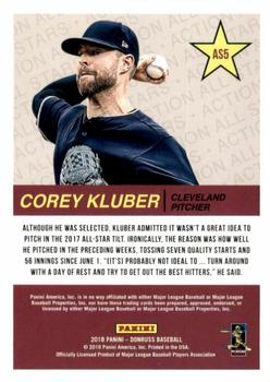 2018 Donruss - All-Stars Crystal #AS5 Corey Kluber Back