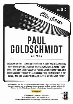 2018 Donruss - Elite Series Silver #ES10 Paul Goldschmidt Back