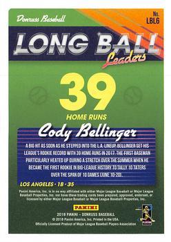 2018 Donruss - Long Ball Leaders Green #LBL6 Cody Bellinger Back