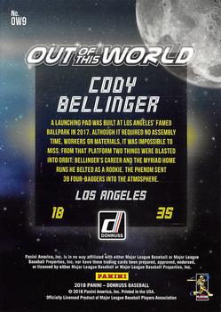 2018 Donruss - Out of This World Crystal #OW9 Cody Bellinger Back