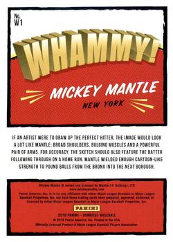 2018 Donruss - Whammy #W1 Mickey Mantle Back