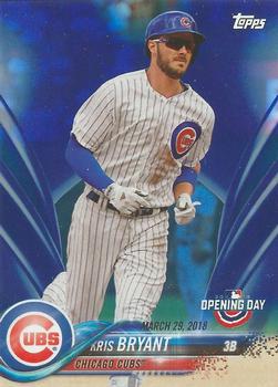 2018 Topps Opening Day - Opening Day Edition Blue Foil #3 Kris Bryant Front