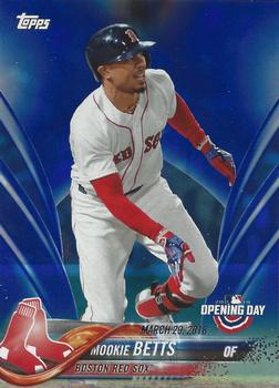 2018 Topps Opening Day - Opening Day Edition Blue Foil #22 Mookie Betts Front