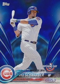 2018 Topps Opening Day - Opening Day Edition Blue Foil #24 Kyle Schwarber Front