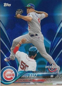 2018 Topps Opening Day - Opening Day Edition Blue Foil #26 Javier Baez Front