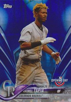 2018 Topps Opening Day - Opening Day Edition Blue Foil #40 Raimel Tapia Front