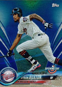2018 Topps Opening Day - Opening Day Edition Blue Foil #64 Byron Buxton Front