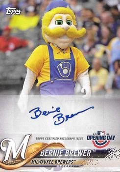 2018 Topps Opening Day - Mascots Autographs #MA-BB Bernie Brewer Front