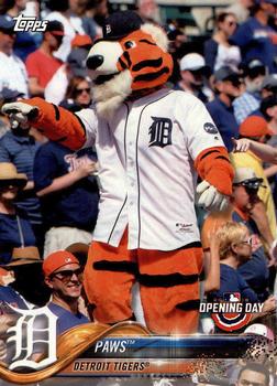 2018 Topps Opening Day - Mascots #M-11 Paws Front