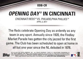 2018 Topps Opening Day - Opening Day #ODB-CR Cincinnati Reds Back