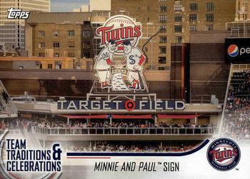 2018 Topps Opening Day - Team Traditions & Celebrations #TTC-MS Minnie and Paul Sign Front