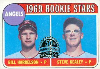 2018 Topps Heritage - 50th Anniversary Buybacks #224 Angels 1969 Rookie Stars Bill Harrelson / Steve Kealey Front