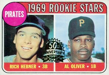 2018 Topps Heritage - 50th Anniversary Buybacks #82 Pirates 1969 Rookie Stars (Rich Hebner / Al Oliver) Front
