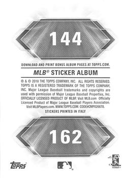 2018 Topps Stickers #162 St. Louis Cardinals Back