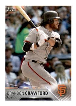 2018 Topps Stickers #225 Brandon Crawford Front