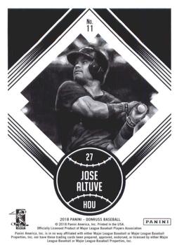 2018 Donruss - Career Stat Line #11 Jose Altuve Back