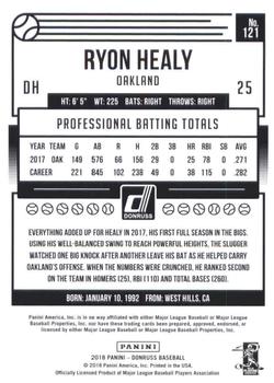 2018 Donruss - Career Stat Line #121 Ryon Healy Back