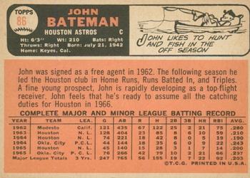 2015 Topps - Topps Originals Buybacks 1966 #86 John Bateman Back