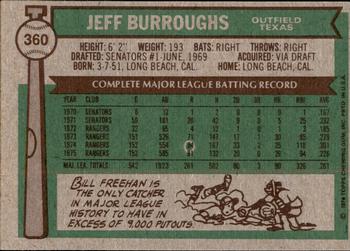 2015 Topps - Topps Originals Buybacks 1976 #360 Jeff Burroughs Back