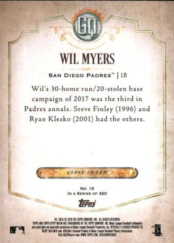 2018 Topps Gypsy Queen - Green #18 Wil Myers Back