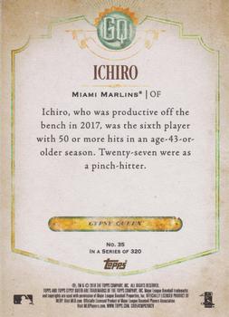2018 Topps Gypsy Queen - Green #35 Ichiro Back
