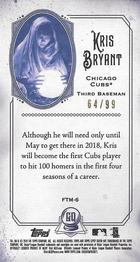 2018 Topps Gypsy Queen - Fortune Tellers Minis Green #FTM-6 Kris Bryant Back