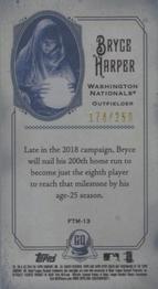 2018 Topps Gypsy Queen - Fortune Tellers Minis Indigo #FTM-13 Bryce Harper Back