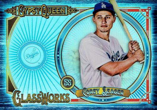 2018 Topps Gypsy Queen - GQ GlassWorks Box Toppers Indigo #GW-CS Corey Seager Front
