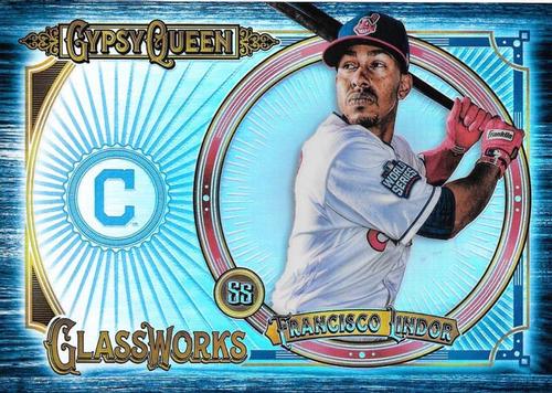 2018 Topps Gypsy Queen - GQ GlassWorks Box Toppers Indigo #GW-FL Francisco Lindor Front