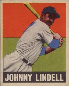 1948-49 Leaf #82 Johnny Lindell Front