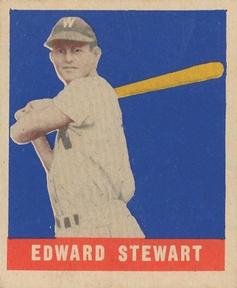 1948-49 Leaf #104 Edward Stewart Front