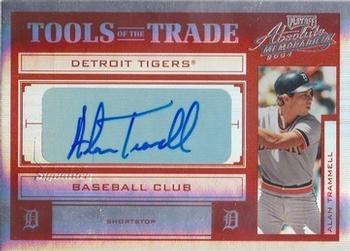 2004 Playoff Absolute Memorabilia - Tools of the Trade Signature Red Spectrum #3 Alan Trammell Front