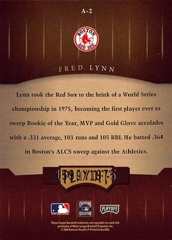 2004 Playoff Honors - Awards #A-2 Fred Lynn Back