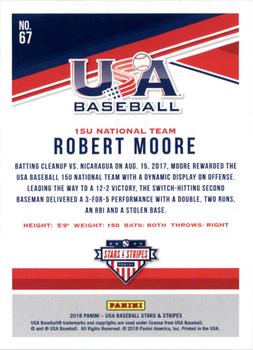 2018 Panini USA Baseball Stars & Stripes - Longevity #67 Robert Moore Back