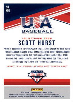 2018 Panini USA Baseball Stars & Stripes - Longevity #96 Scott Hurst Back