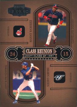 2004 Playoff Honors - Class Reunion #CR-19 Manny Ramirez / Shawn Green Front