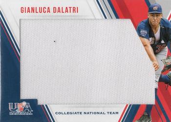 2018 Panini USA Baseball Stars & Stripes - Jumbo Patch #7 Gianluca Dalatri Front